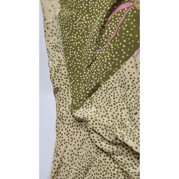 Anthropologie Baraschi Womens Floral Silk Wrap Dress Size Medium - Picture 5 of 7